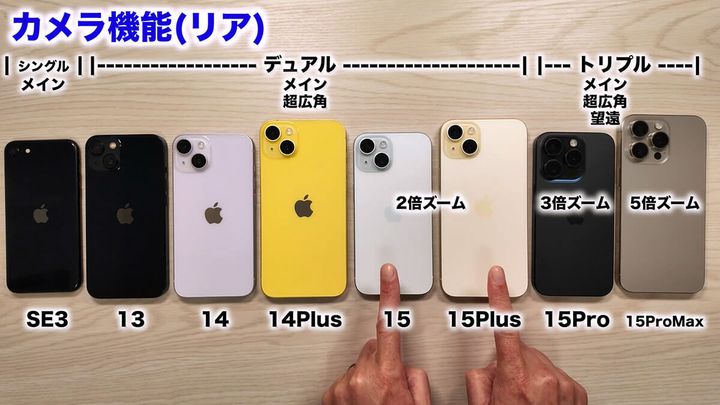 iPhoneのカメラ性能にはどんな違いがあるの？1