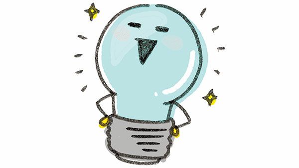 輝くブルーライト／イラスト