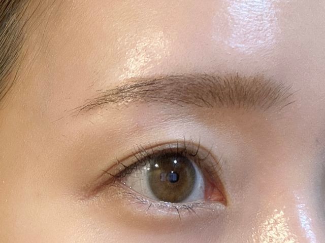 眉メイク完成写真