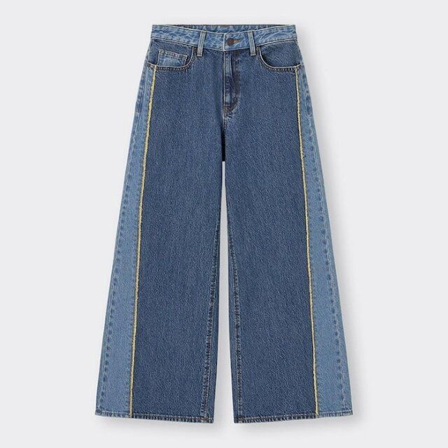 GU ワイドジーンズ