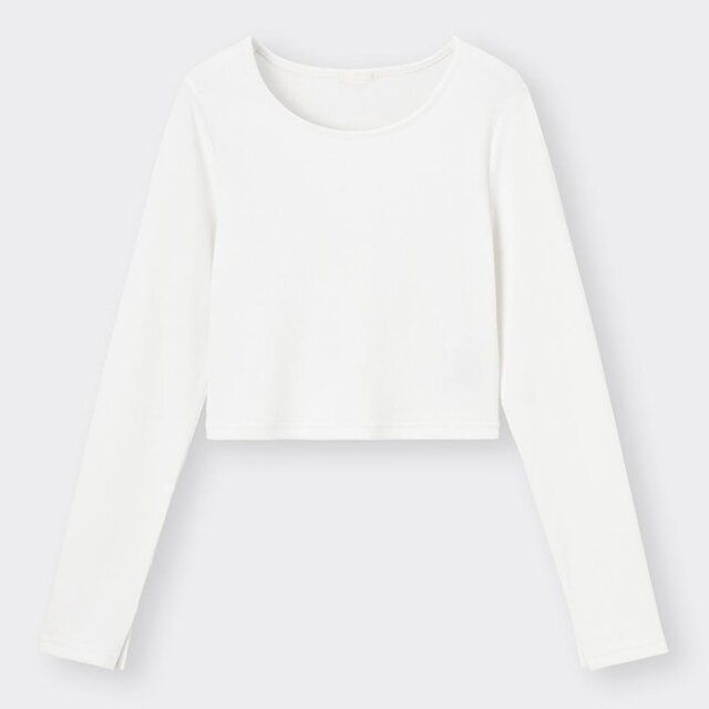 GU リブクロップドT