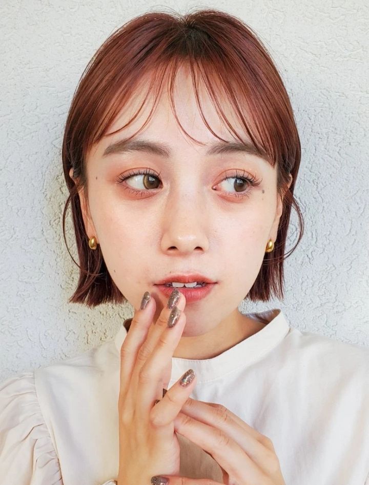 ボブ ヘア 髪型 ヘアスタイル 大人 前髪あり