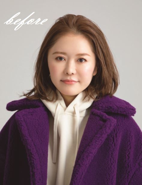 前髪ナシ＆センター分けのボブのアレンジ カチューシャで華やかに