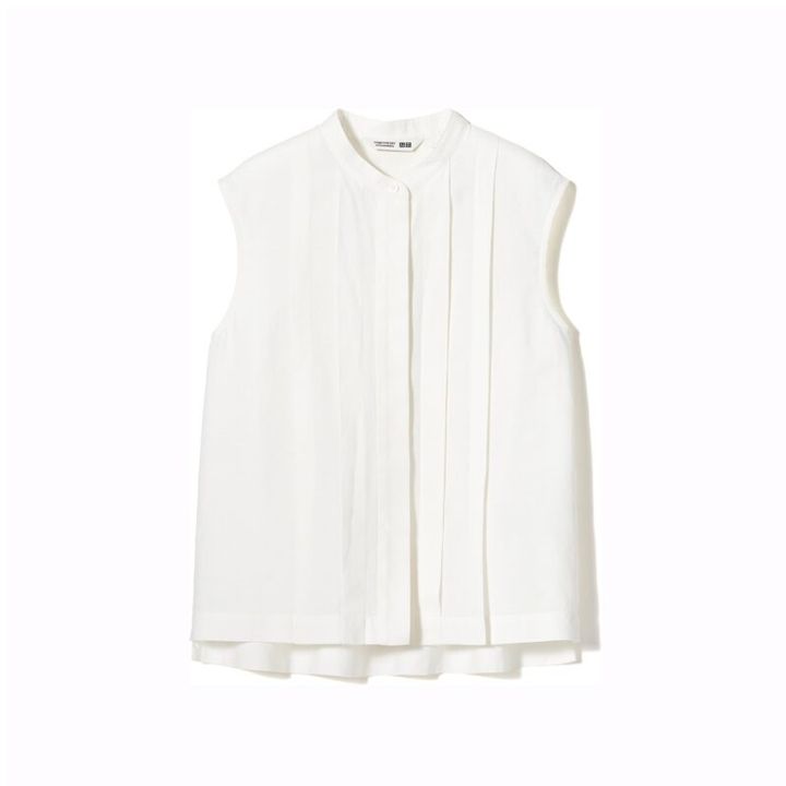 リネンブレンドブラウス 2990円 ユニクロ コントワー・デ・コトニエ