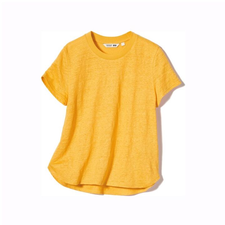 100％リネンのTシャツ ユニクロ アンド コントワーデコトニエ