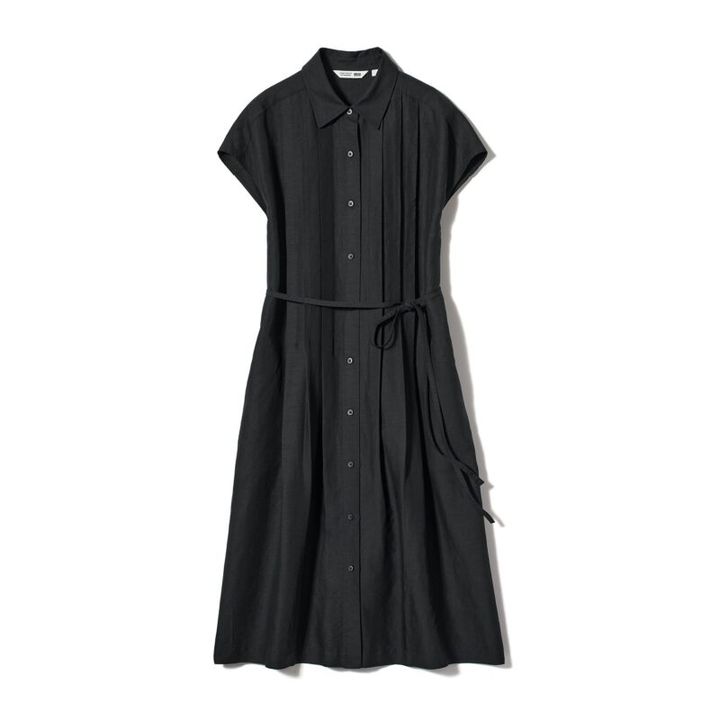 リネンビスコース素材のワンピ―ス ユニクロとコントワー・デ・コトニエのカプセルコレクション