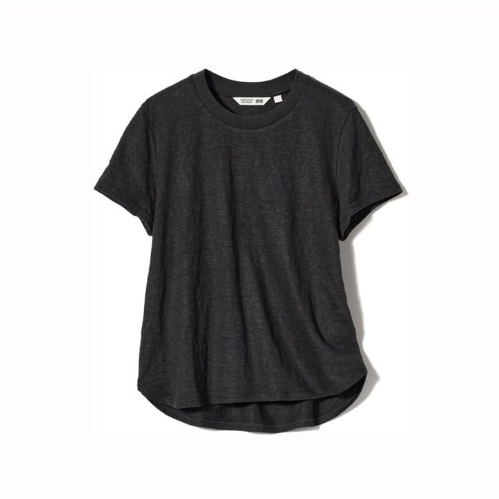 リネン100％のTシャツ ユニクロ 2990円