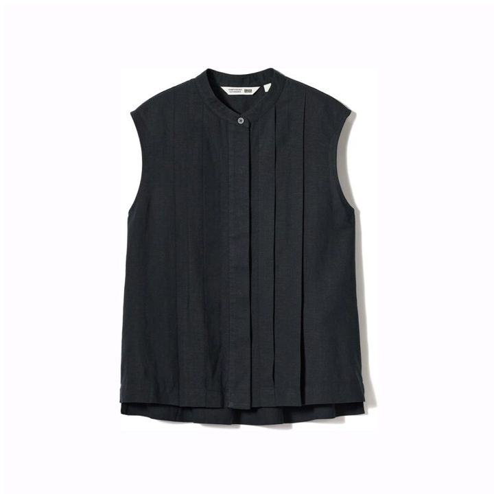 リネンブレンドブラウス ユニクロとコントワーデコトニエ