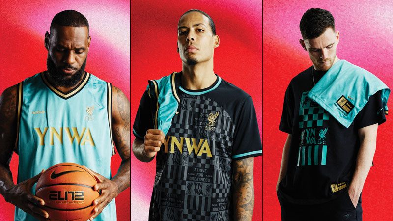 【値下げ交渉可】レブロン・ジェームズ × リヴァプールFC コラボユニフォーム 値下げ交渉可】レブロン・ジェームズ × リヴァプールFC コラボ