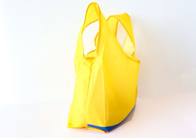 ミニストップのハロハロポーチ＆オリジナルロゴエコバッグ YELLOWのマチ