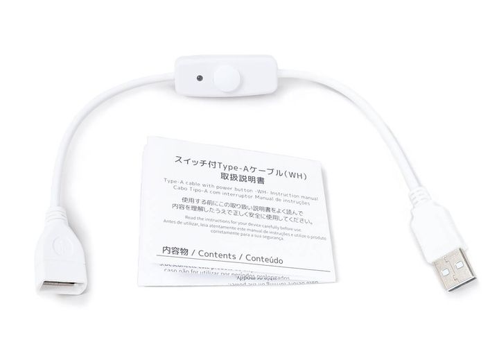ダイソーの「スイッチ付Type-Aケーブル」2