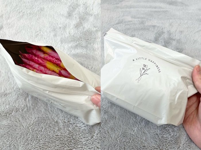 置き型 サニタリーバッグにナプキンを入れる