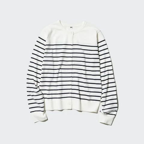 UVカットクルーネックカーディガン