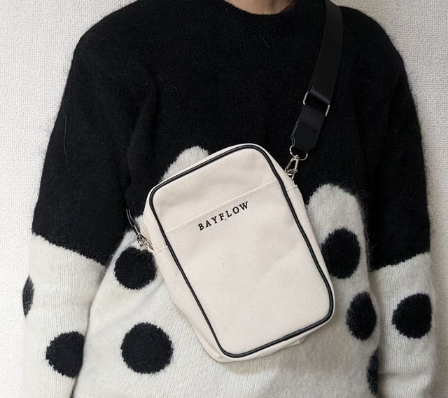 白肩にかけたところ