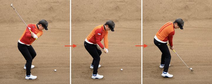 雨で湿ったバンカーはどう出すのが正解!? 「濡れた砂に負けない」超簡単テクニック