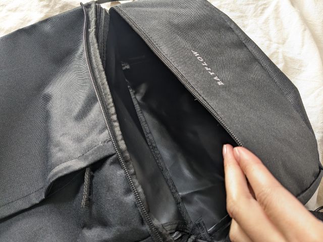 バッグ正面チャック