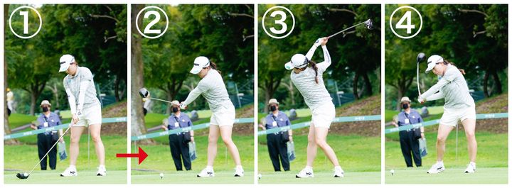 球を曲げない秘訣は？高橋彩華、菊地絵理香、勝みなみのスイングを徹底解説！