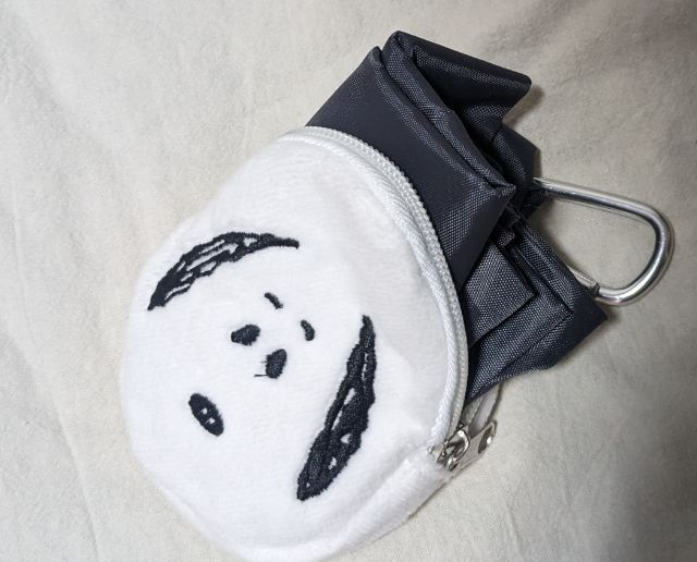 ふわふわポーチにエコバッグを収納