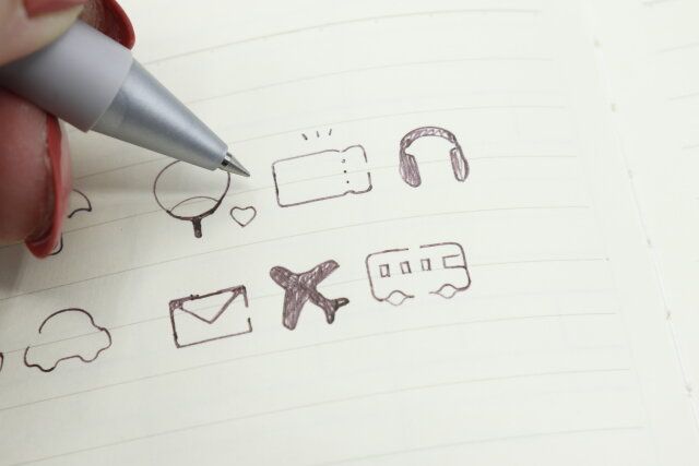 セリアのデザインテンプレート スケジュールは不器用さんでも簡単にお洒落なイラストが描ける