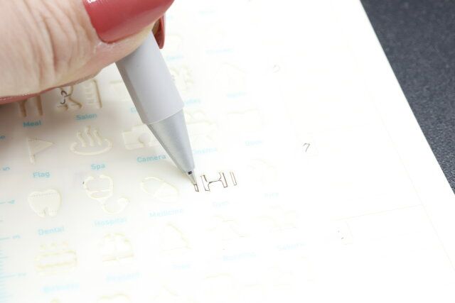 セリアのデザインテンプレート スケジュールの使い方