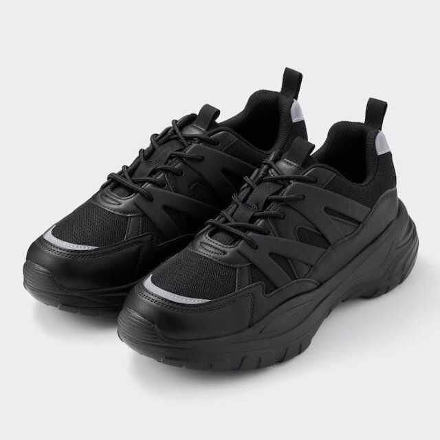 GU ボリュームソールメッシュスニーカー