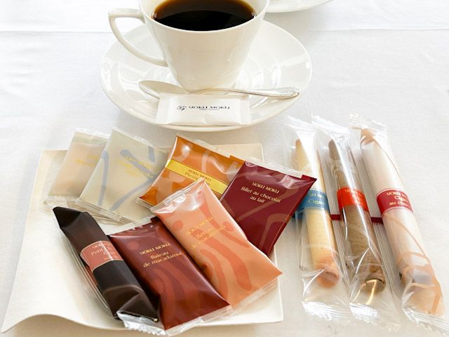 ずらっと並ぶ「ヨックモック」のクッキーたち