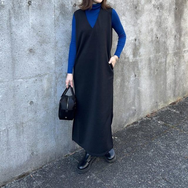 2wayワンピコーデ黒2