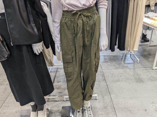 ワークマン「パラシュートパンツボディ着用」