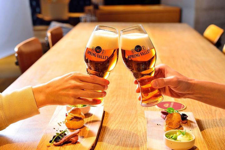 スプリングバレーで乾杯