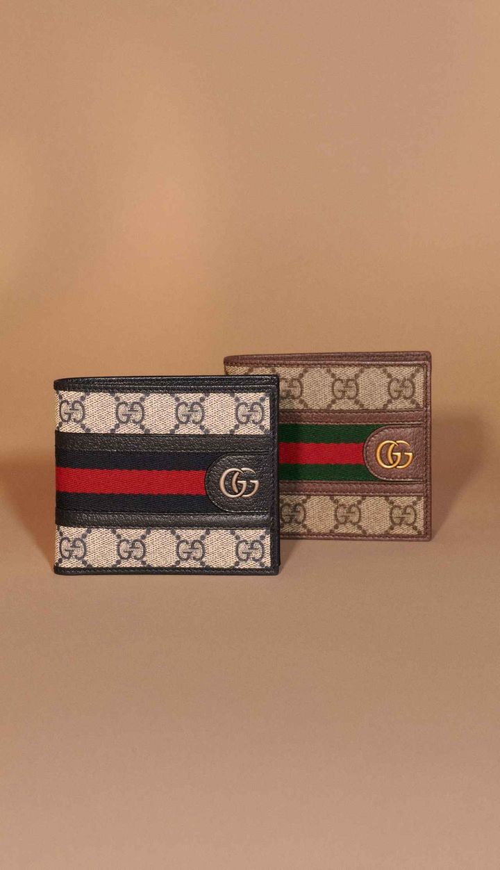 画像: 【グッチ】＜メンズ＞「2つ折り ミディアムウォレット」各¥75,900（税込） 出典：グッチ