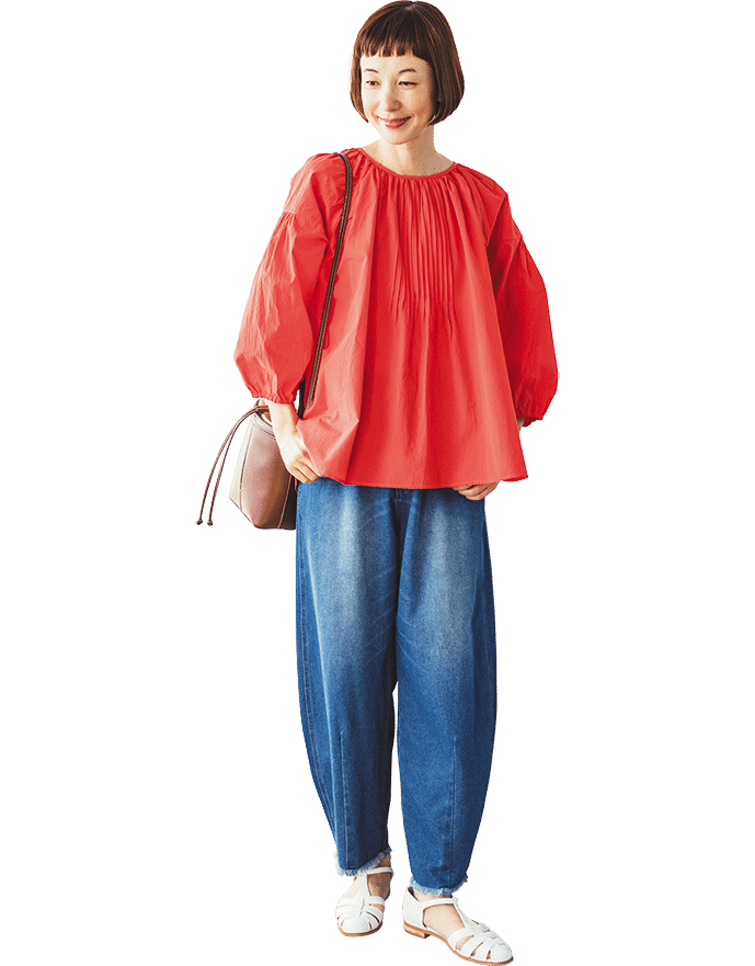 Coordinate 1 体形をフォローするふんわりOラインシルエット