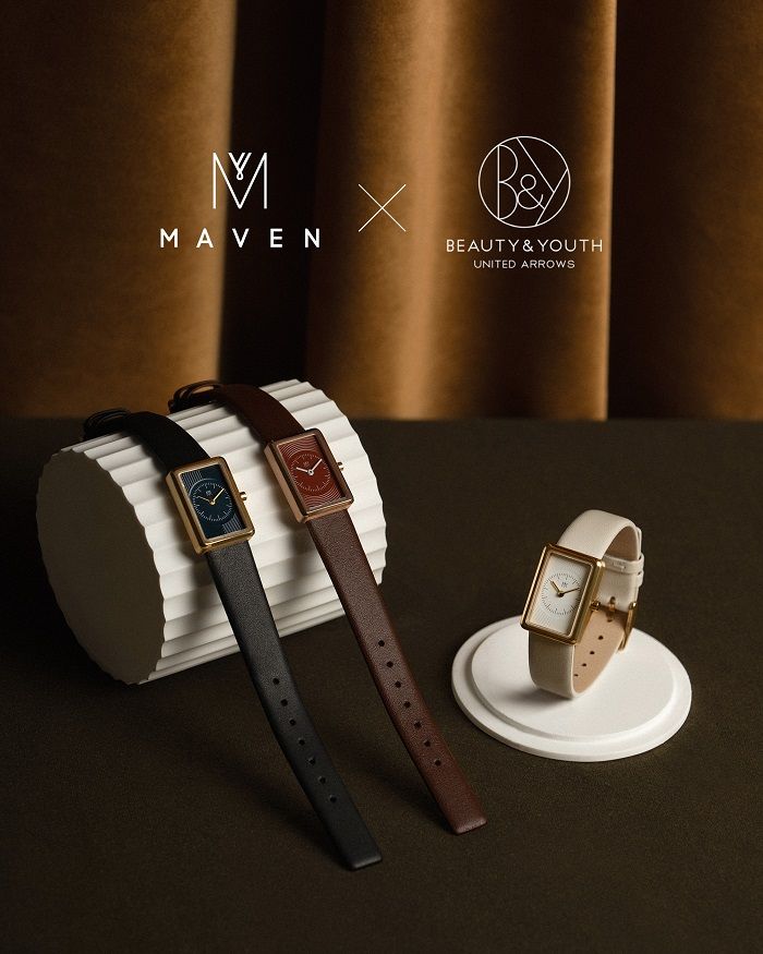 アールデコ調のデザインでクラシカルな印象に。《マベンウォッチズ》と《ビューティ& ユース ユナイテッドアローズ》によるコラボモデルが発売中