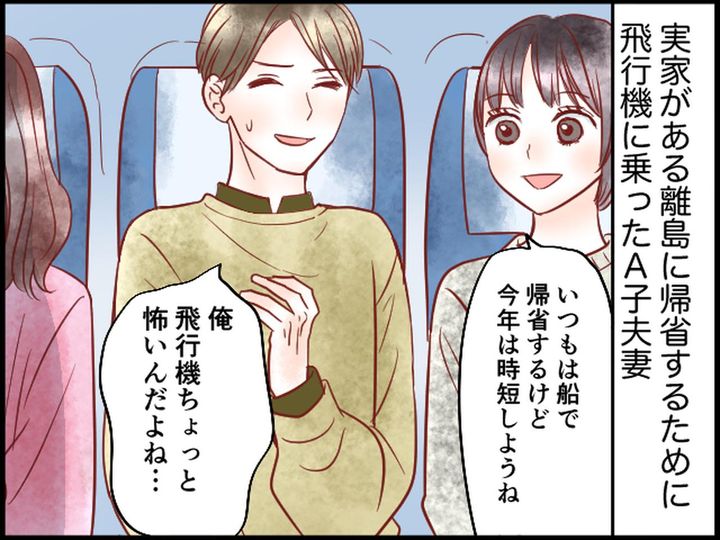 画像1: 帰省の飛行機内で夫の隣の席から悲鳴が！ 一体何事！？