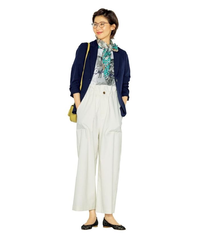 ユニクロの感動ジャケットのコーデ