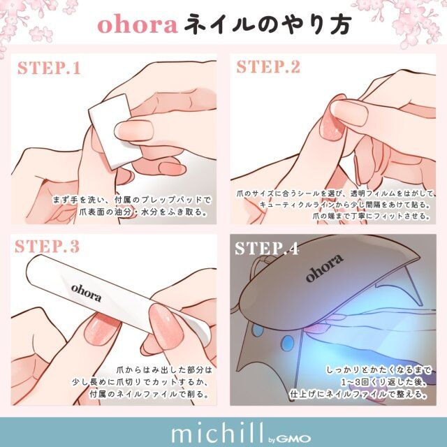 ohora ネイルのやり方