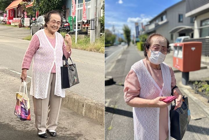 通勤中の堀野さん。荷物が多い日も、絶対にリュックは持たない