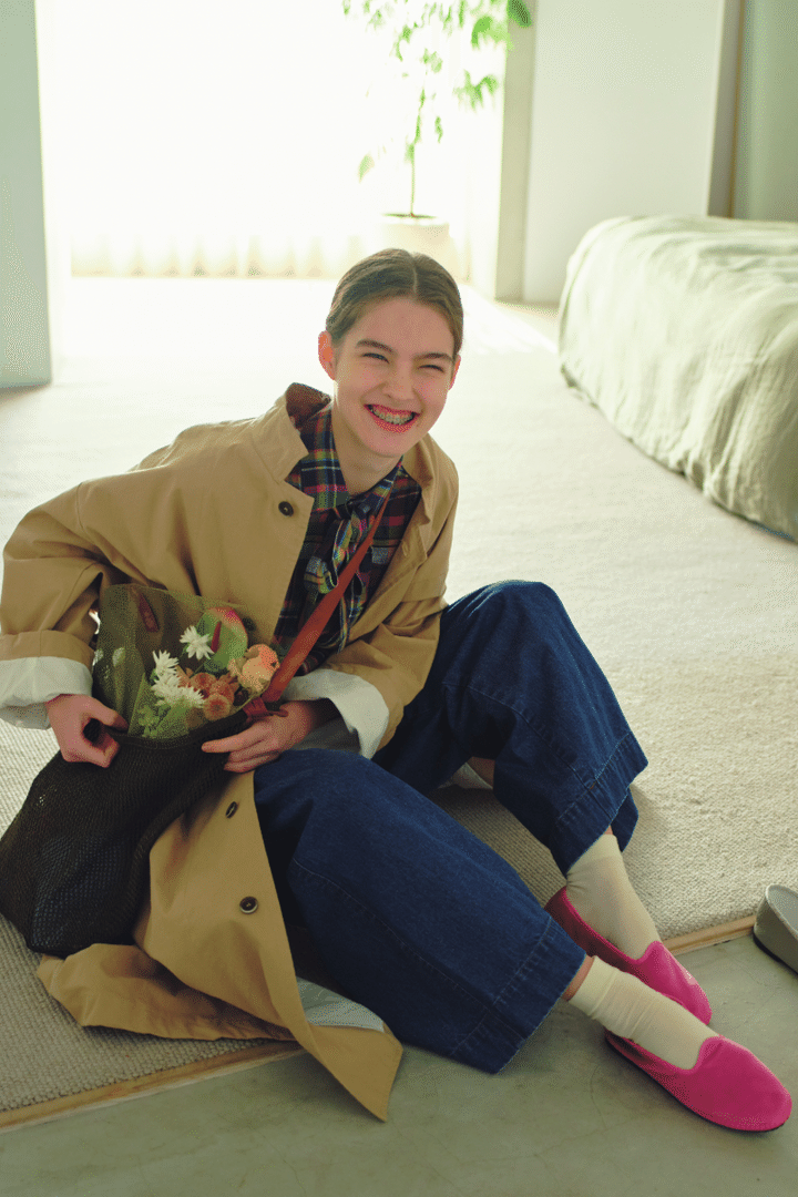 【第4位】 軽やかなフラットシューズがポイント！ 春のカジュアルコーデ 【リンネル2024年3月号】