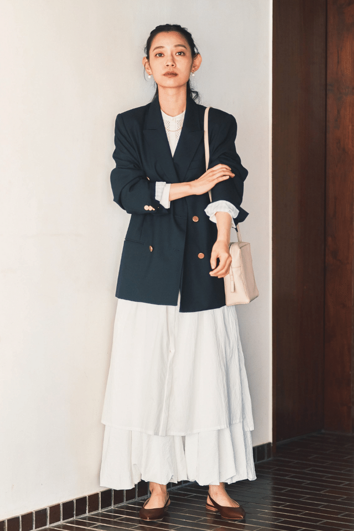 【第1位】 ジャケットで端正なイメージに！大人かわいいきちんとコーデ 【リンネル2024年3月号】