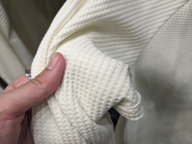 ワークマン「ふんわりワッフルパーツ」