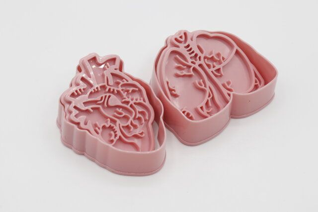 クッキー抜き型 2P 臓器の全体像