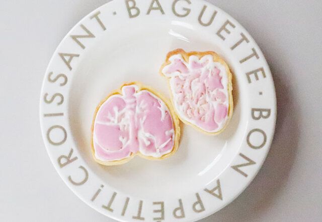 クッキー抜き型 2P 臓器のデコレーション例