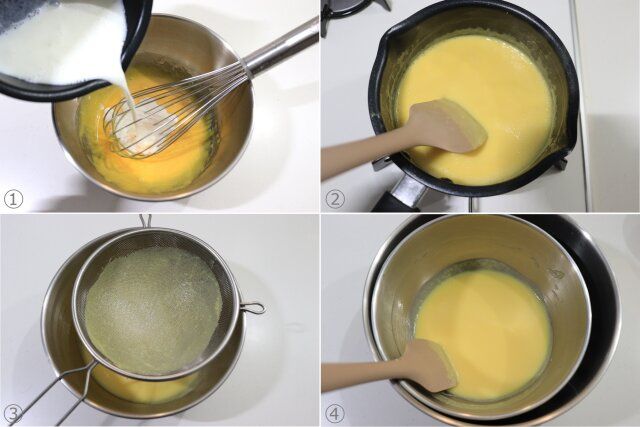 苺ババロア レシピ ババロア生地を作る