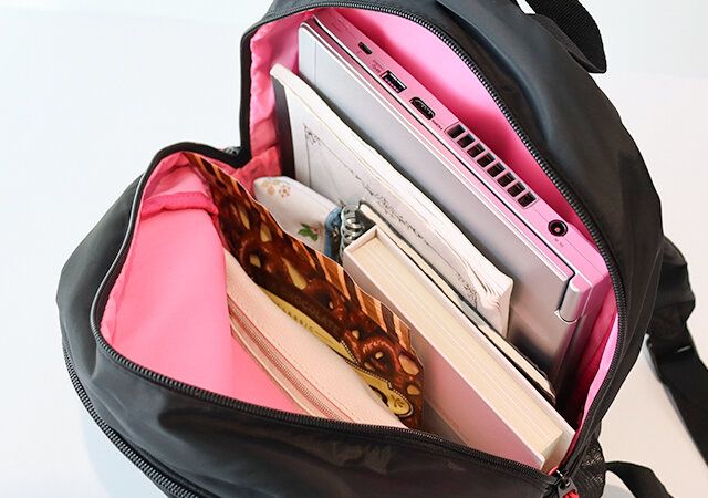 人気スタイリストが本当に持ちたい推しリュックBOOK by 安西こずえ 収納例