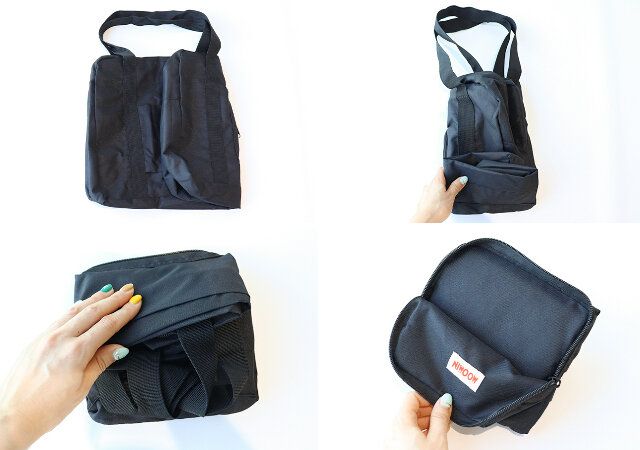 MOOMIN デイリーに使える！ たためてBIGなボストンバッグ BOOK BLACK リトルミイ LIMITED ver. たたみ方