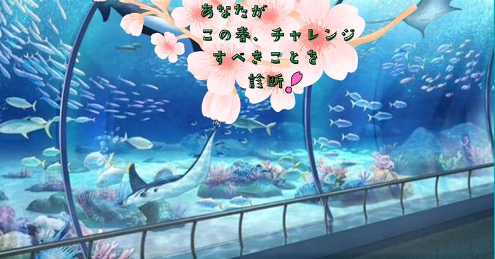 水族館の魅力を答えて！【心理テスト】春にチャレンジすべき事は？
