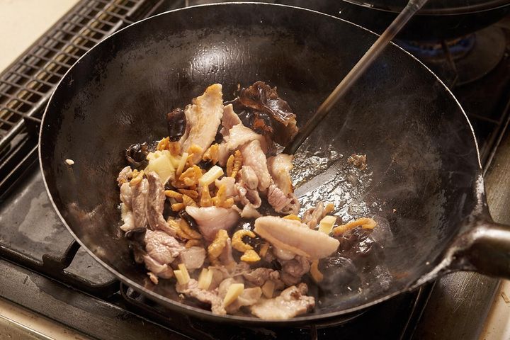 具を炒める