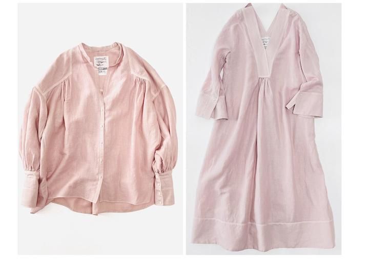 画像: 【Chaos GINZA SIX】限定 左：ブランシェブラウス ¥60,500、右：アルパカリネンカフカワンピース ¥78,100 出典：.st