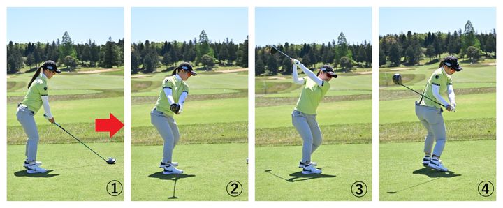 小祝さくらの“飛んで曲がらないスイング”を解説！「フォローで右ヒジを…」