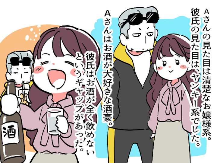 画像1: Aさんと彼氏のギャップ