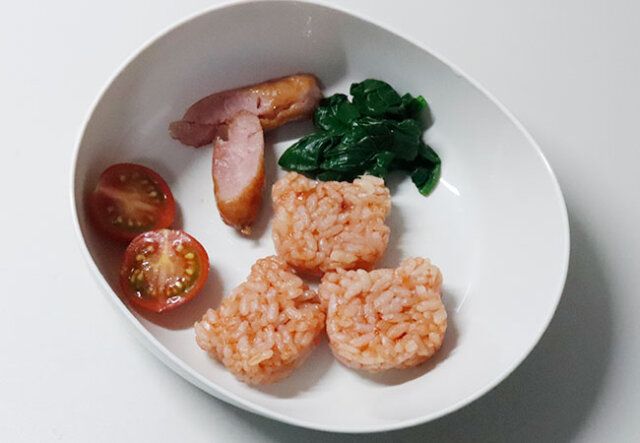 セリアのおにぎり型 くまの完成形